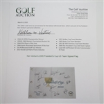 Ken Venturi's 2005 President's Cup US Team Signed Flag with Woods, Nicklaus, Mickelson, & others JSA ALOA