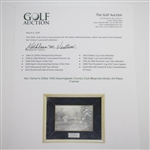 Ken Venturi's Gifted 1958 Kasumigaseki Country Club Miyamoto-Shoko Art Piece - Framed