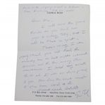 President George H.W. Bush Signed Handwritten Letter to Ken Venturi - Presidents Cup Content JSA ALOA
