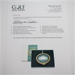Ken Venturi's 24kt Gold Finish Augusta National Golf Club Clubhouse Ornament
