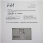 Ken Venturi's 1952 The Americas Cup at Seattle Golf Club Sterling Silver Contestant Box