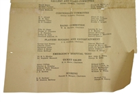 1940 Masters Tournament Friday Second Round Pairing Sheet - April 5, 1940
