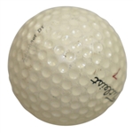 Tony Lema Signed Personal Match Used Titleist 7 Logo Golf Ball FULL JSA #BB58256