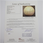 Tony Lema Signed Personal Match Used Titleist 7 Logo Golf Ball FULL JSA #BB58256