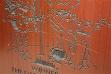 Willie Nelson & Darrell Royal Celebrity Invitational Golf Tournament Engraved Wood Picture
