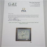 Bobby Jones Signed Thomas E. Stephens USGA Print Display With Best Regards, Bob Jones JSA ALOA