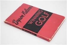Ken Venturi's Personal 1956 Byron Nelson Signed & Inscribed Book Favorite Pupil JSA ALOA