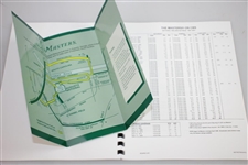 Ken Venturi's 2002 Masters Player Guide, Journal, Press Info Guide, & Pamphlet - Final Masters