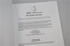 Ken Venturi's 2002 Masters Player Guide, Journal, Press Info Guide, & Pamphlet - Final Masters