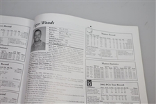 Ken Venturi's 2002 Masters Player Guide, Journal, Press Info Guide, & Pamphlet - Final Masters