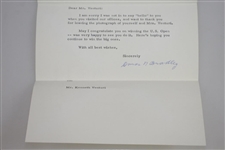US Army General Omar N. Bradley Signed 7/22/64 Letter to Ken Venturi JSA ALOA