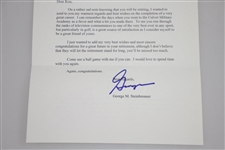 NY Yankee Owner George Steinbrenner Signed 6/20/02 Letter to Ken Venturi JSA ALOA