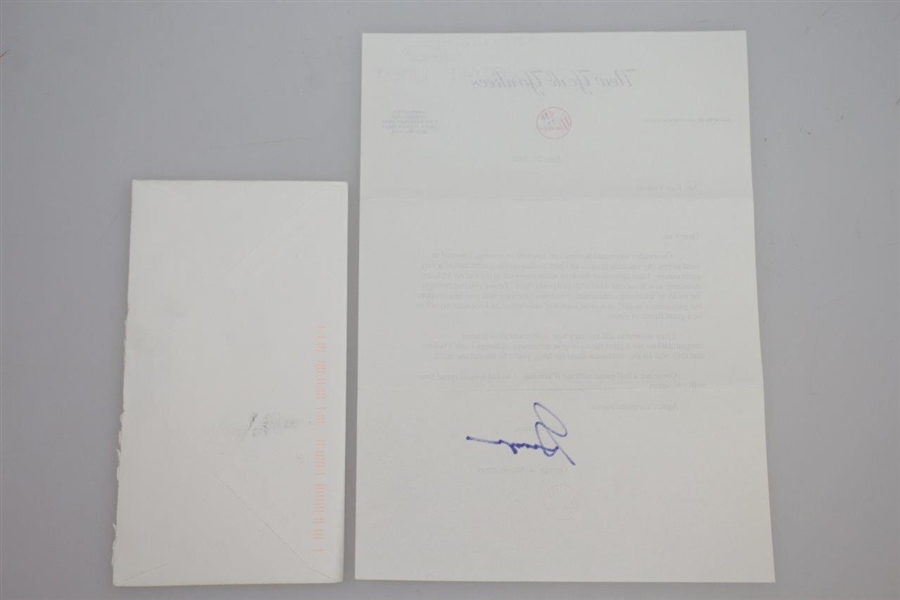 NY Yankee Owner George Steinbrenner Signed 6/20/02 Letter to Ken Venturi JSA ALOA