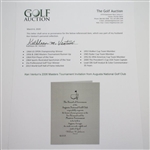 Ken Venturi's Augusta National Golf Club Invitation to 2006 Masters Tournament