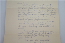 Byron Nelson Signed Hand-Written 3/20/90 Letter to Ken Venturi JSA ALOA