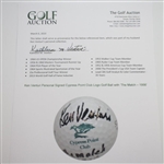 Ken Venturi's Personal Signed Cypress Point Club Golf Ball with 'The Match - 1956' JSA ALOA