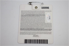 Jordan Spieth Signed 2015 Masters Series Badge #Q00996 JSA Full #BB46121