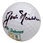 Jack Nicklaus Signed St. Andrews Shield Logo Golf Ball FULL JSA #Z10484