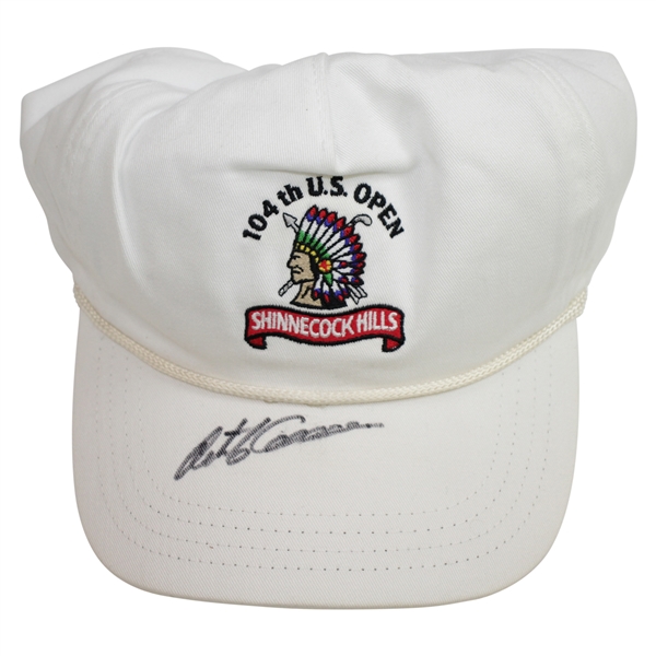 Retief Goosen Signed 2004 US Open at Shinnecock Hills White Hat JSA #DD40736