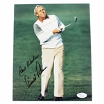 Arnold Palmer Signed Post Swing 8x10 Photo with Best Wishes JSA #I87114