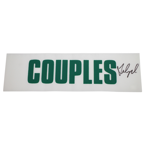 Fred Couples Signed 'Couples' Caddie Jacket Nameplate FULL JSA #X88287