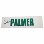 Arnold Palmer Signed Palmer Caddie Jacket Nameplate FULL JSA #X88290