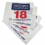 Four 1995 The OPEN Championship at St. Andrews White Screen Flags