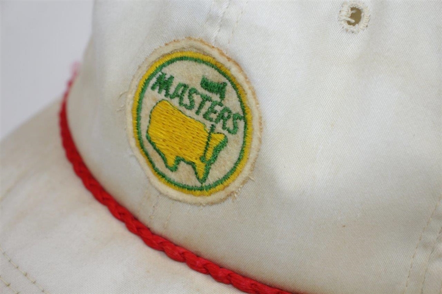 Vintage Masters Tournament Circle Logo Patch Hat with Red Band