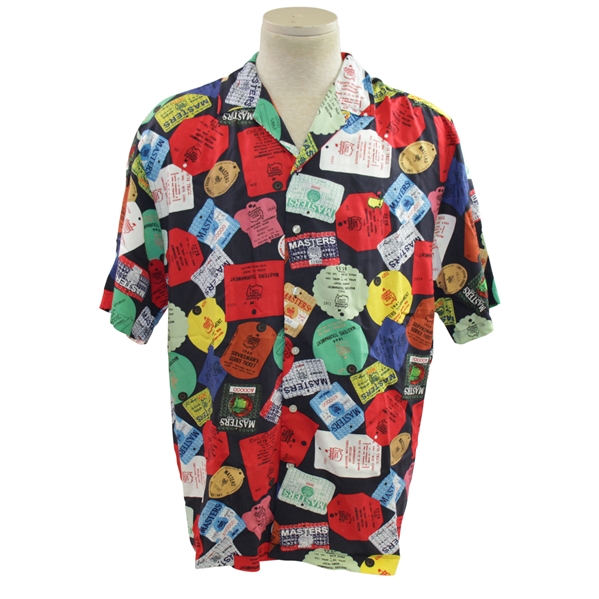 Masters Tournament Assorted Badges Collage Shirt - Large