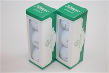 Half-Dozen Augusta National Women's Amateur Undated Titleist Logo Golf Balls in Box - Unused