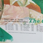 1980 'The Great Masters Champions' Bob Roll Print Depicting Select Winners from 1934-1979