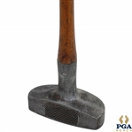 Turk Righter Center Wood Shaft Aluminum Head Putter with Pendulum Grip - Patent May 25, 1915