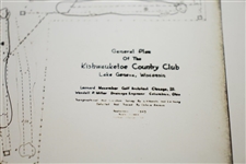 1920's Kishwauketoe Country Club, Lake Geneva, WI. General Plan Photo - Wendell Miller Collection