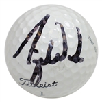 Tiger Woods Signed Titleist 1 Tour Balata Logo Practice Golf Ball FULL JSA #X04145