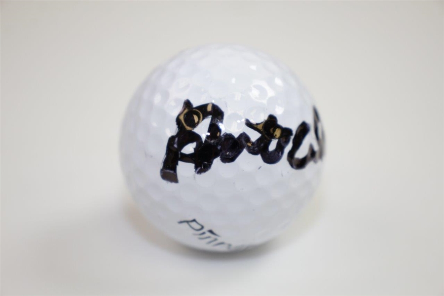 Art Wall Signed Pinnacle 4 Logo Golf Ball JSA ALOA