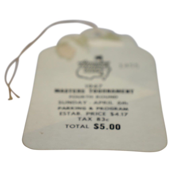 1947 Masters Tournament Fourth Rd Sunday Ticket #1455 with Original String