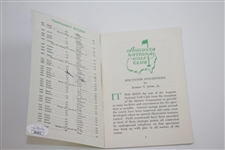 Jack Nicklaus Signed 1972 Masters Tournament Spectator Guide JSA #GG44611