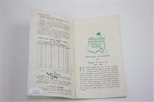 Jack Nicklaus Signed 1986 Masters Tournament Spectator Guide JSA #CC30722