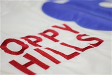 Poppy Hills Course Flown White with Red & Blue Flag