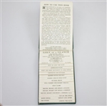 Bob MacDonald's 1931 'Golf at a Glance: The Pocket Pro' Booklet