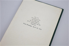 Bob MacDonald's 1931 'Golf at a Glance: The Pocket Pro' Booklet
