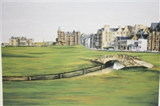 18th Fairway - The Old Course St. Andrews The Home of Golf Print by R. Gordon B. White