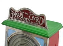 Circa 1930's Barn-Yard Golf 'A Game of Skill' Coin Operated Machine - Works!