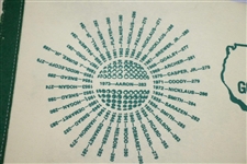 1974 Masters Tournament Commemorative 'Winners' Pennant - Names & Golf Ball Design