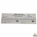 Jack Nicklaus Signed Official Used 1971 PGA Championship FINAL ROUND Scorecard - 9th of 18 Majors JSA ALOA