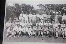 1935 Masters Tournament Field Photo - Facsimile Presentation Photo - No Signatures - Framed