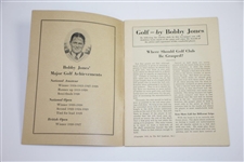 1929 Bobby Jones 'How To Play Golf' Booklet - Compliments of The Atlanta Journal
