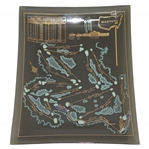 Classic Masters Tournament Aerial Course Layout Dish/Tray with Hole Descriptions & Length