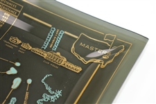 Classic Masters Tournament Aerial Course Layout Dish/Tray with Hole Descriptions & Length