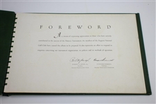Post 1952 Album The Masters Tournament Augusta National Golf Club Member/Player Gift - John W. Evers, Jr. 